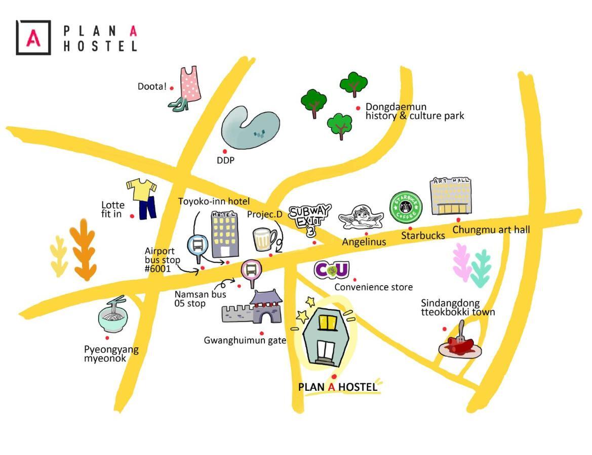 Plan A Hostel Seul Zewnętrze zdjęcie